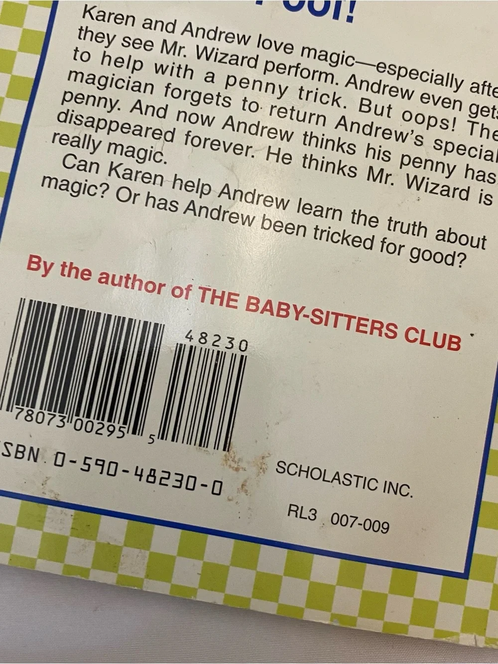 Babysitters Club Little Sister Karen’s Magician #55